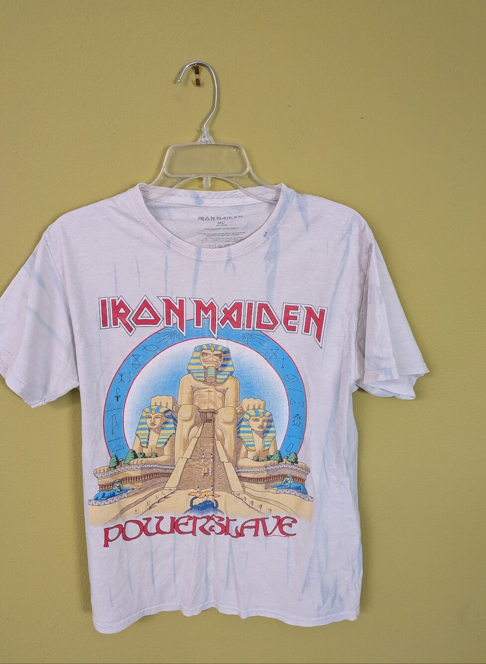 White Graphic Band T-Shirt - PowerSlave Design